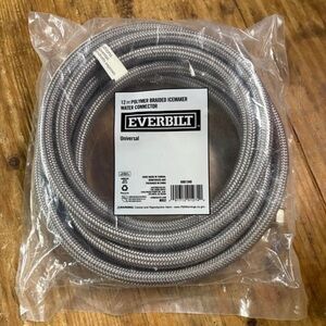 Everbilt Silver Braided Icemaker Water Connector NEW
